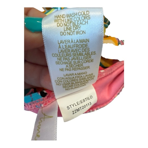 Anne Cole Women's Easy Triangle Tankini Swim Top Size 32C /34B Sunshine Floral - Picture 16 of 16